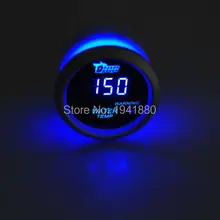 " 52 мм Черный Авто Цифровой синий светодиод температура воды Температурный датчик светодиода комплект