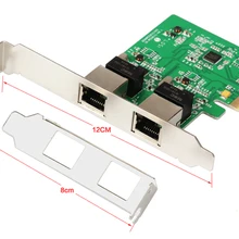 Карта контроллера PCI-Express Dual Gigabit Ethernet, набор микросхем RTL8111, поддержка низкопрофильного кронштейна 10/100/1000 Мбит/с