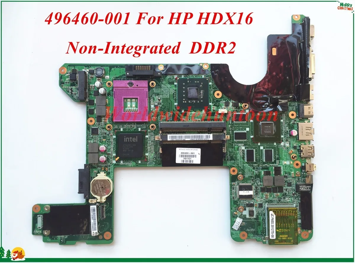 Высококачественная материнская плата для ноутбука HP HDX16 496460 001 PGA478
