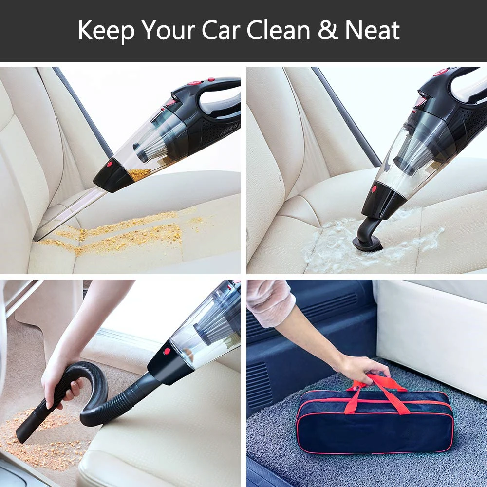 Strong Power Car Vacuum Cleaner DC 12 Volt Wet/Dry Auto Vacuum Cleaner With storage bag and Led light
