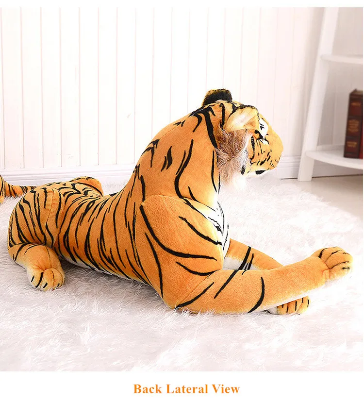 Властная реалистичная модель тигра, плюшевые игрушки, имитирующие чучело, куклы тигра, подарок на день рождения детей, домашний декор