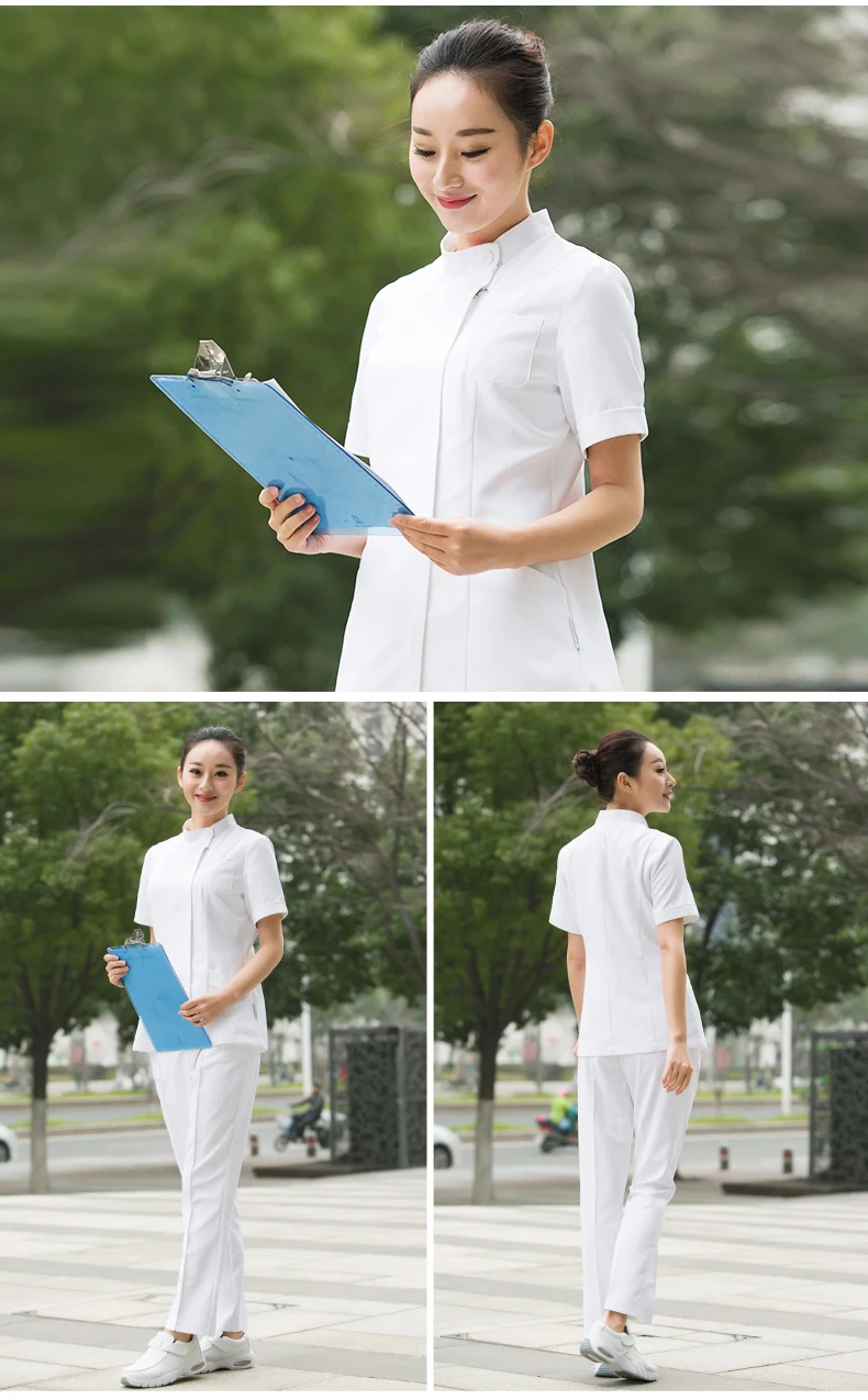 Медицинская униформа тренд весна/лето с длинными рукавами медсестры униформа для салонов красоты медицинские скрабы для женщин lxx03