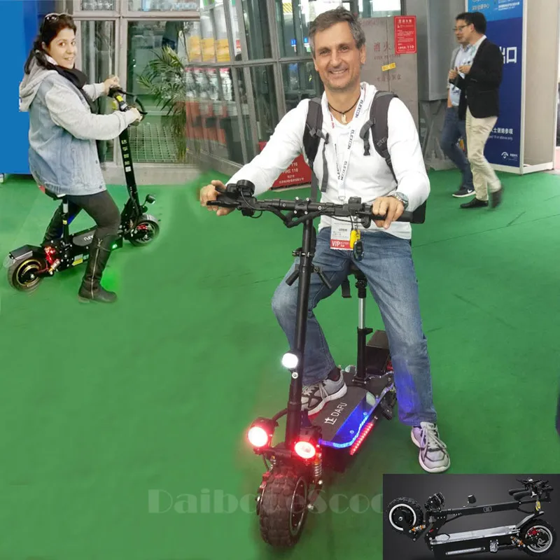 Daibot Off Road Electric Scooter Two Wheels Electric Scooters 11 inch Powerful 3200W 60V Electric Skateboard Scooter For Adults  (42)