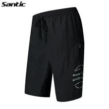 SANTIC 1/2 Leisure Cycling Shorts With 3D Padded Bike Bicycle Shorts Sportswear MTB Bike Breathable Shorts Loose Cycling Clothes