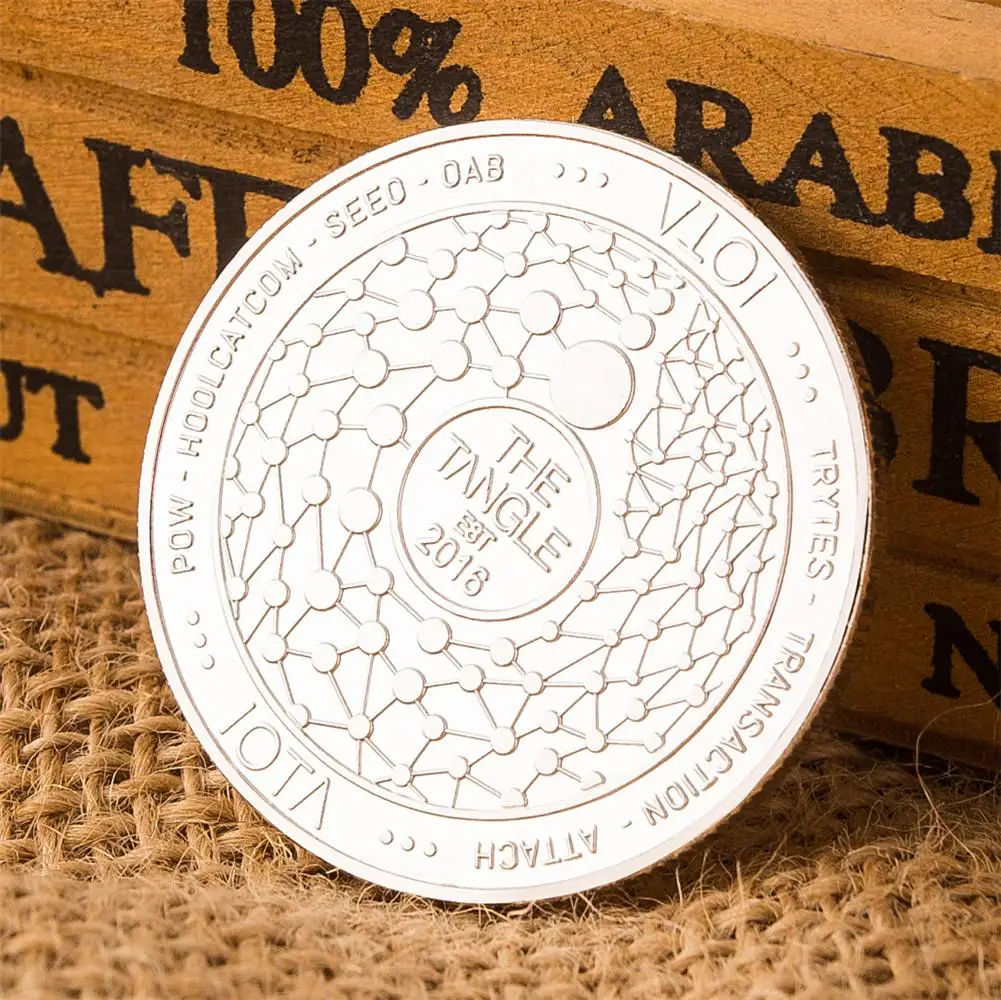 IOTA virtual digital currency Bitcoin embossed three-dimensional commemorative coin
