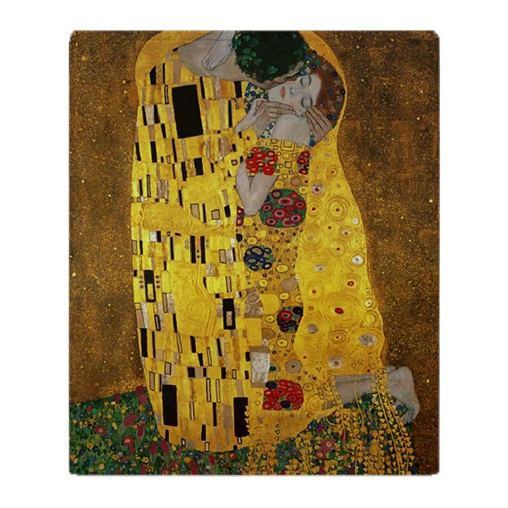 Мягкое Флисовое одеяло Gustav Klimt The Kiss бросает покрывало для