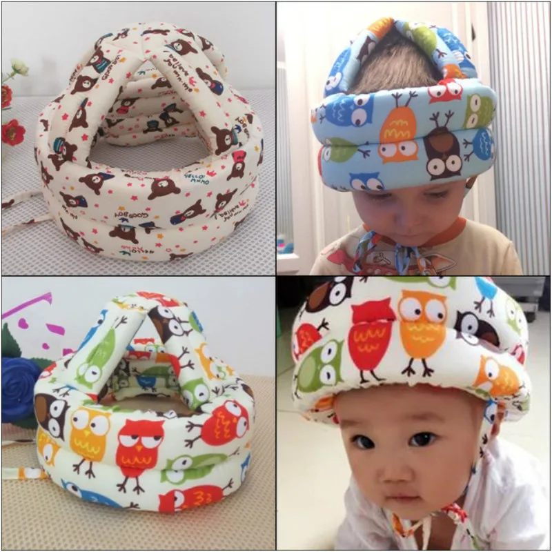 

Baby Toddler Anti-collision Protective Hat Kids Walk Learning To Sit Safety Head Protection Helmet Adjustable Baby Anti-Bump Cap