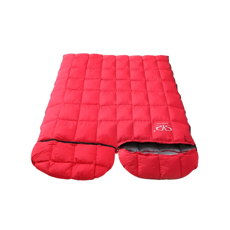 

Lengthened Mummy Sleeping Bag Ultralight White Goose Down Box Baffles Winter Outdoor Camping Hiking(180+30)*73cm