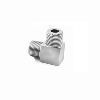 

304 Stainless Steel 3/8" BSP Male Thread 90 Degree Elbow High Pressure CNC Pipe Fitting Connector Coupler For Water Air Oil