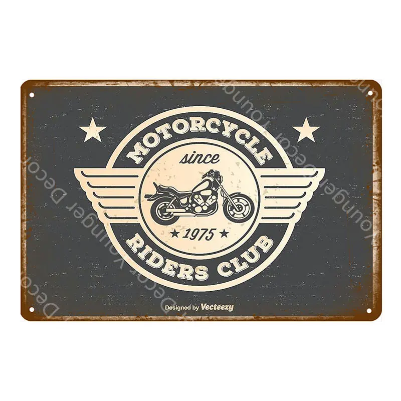 Ретро Винтажные знаки на мотоциклах, декор для клуба, настенный плакат для паба, бара, дома, гаража, декоративная табличка на стену - Цвет: YD4122E
