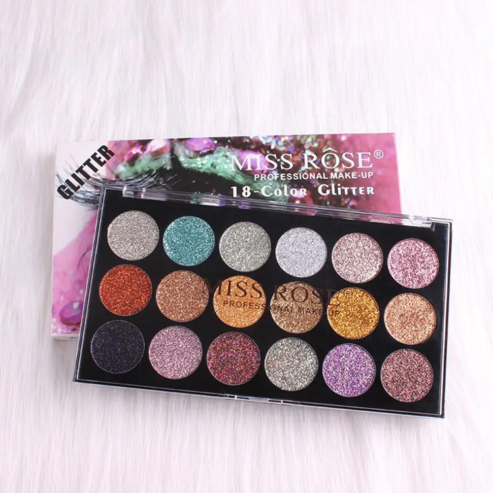 

18 Colors Glitter Diamond Eyeshadow Palette Long Lasting Bling Eye Shadow Charming Eyeshadow Pigmented Eyes Makeup Set
