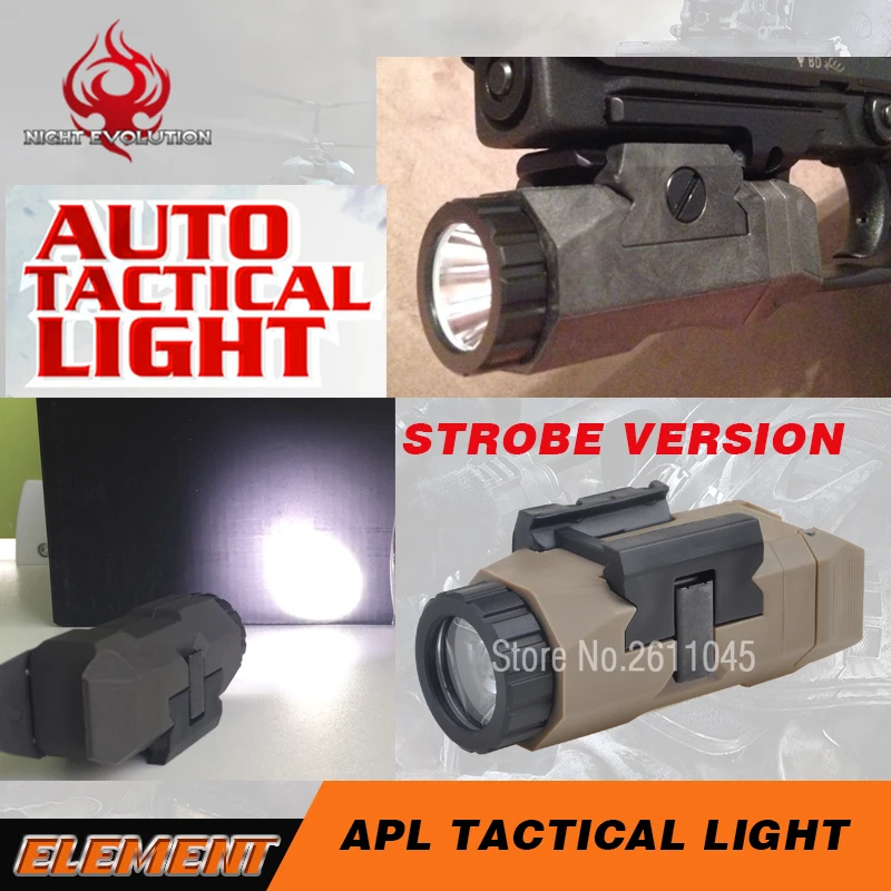 Night Evolution Softair Pistol Light For Glock 17 Auto APL Strobe