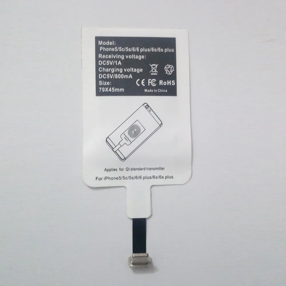 Ультра тонкий Qi беспроводной зарядное устройство приемник зарядный Модуль чехол для SAMSUNG Note 2 3 4 S5 для iPhone 5S 6S 7 Plus Android TYPE-C