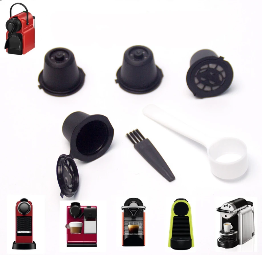 Aliexpress.com : Buy 4x refillable reusable capsules pods for coffee ...