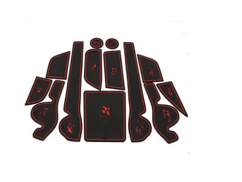 

Non-slip Interior pad door mat Cup mat car sticker Fit For KIA K5 OPTIMA 2010 2011 2012 2013 2014 13pcs