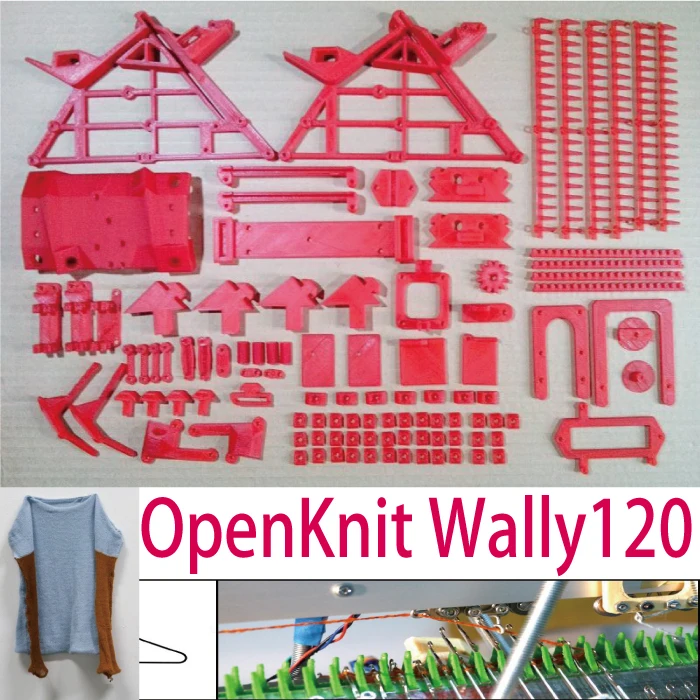 New!!! OpenerKnit Wally120 Sweater knitting Knitting Machine ABS Material Plastic Printed Parts Free Shipping