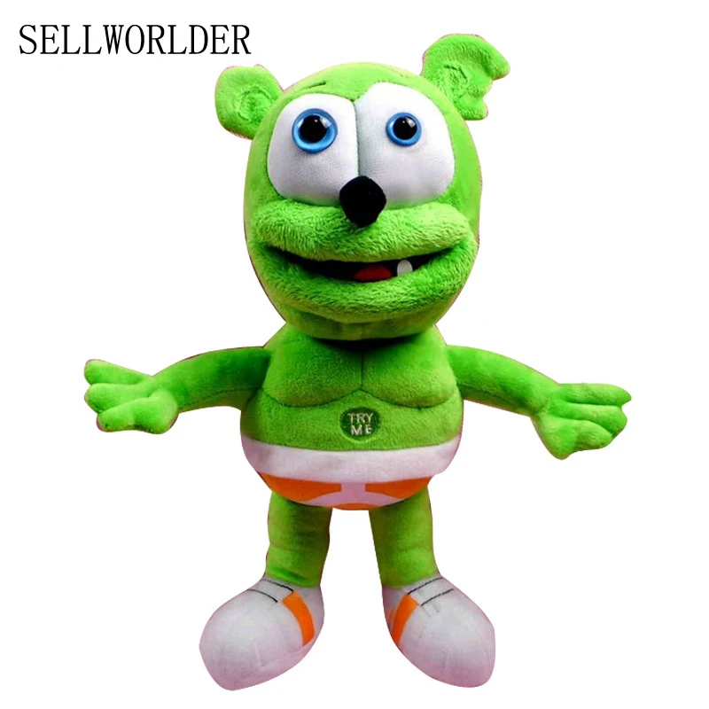 

SELLWORLDER 30cm Gummy Bear Plush Toy Electronic Pets Toys Can Sing I 'm your gummy bear Songs with 45seconds
