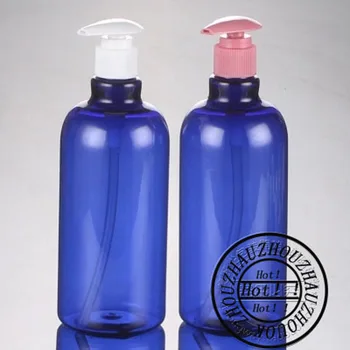 

20PCS/LOT,500ML PET Lotion Pump Bottle,Amber Plastic Cosmetic Container,Empty Shampoo Sub-bottling,Essential Oil Bottle