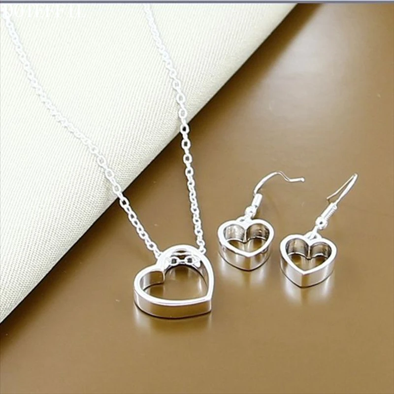 Комплект из колье и серёг серебра 925 пробы|necklace earring|925 sterling silverearrings necklace |