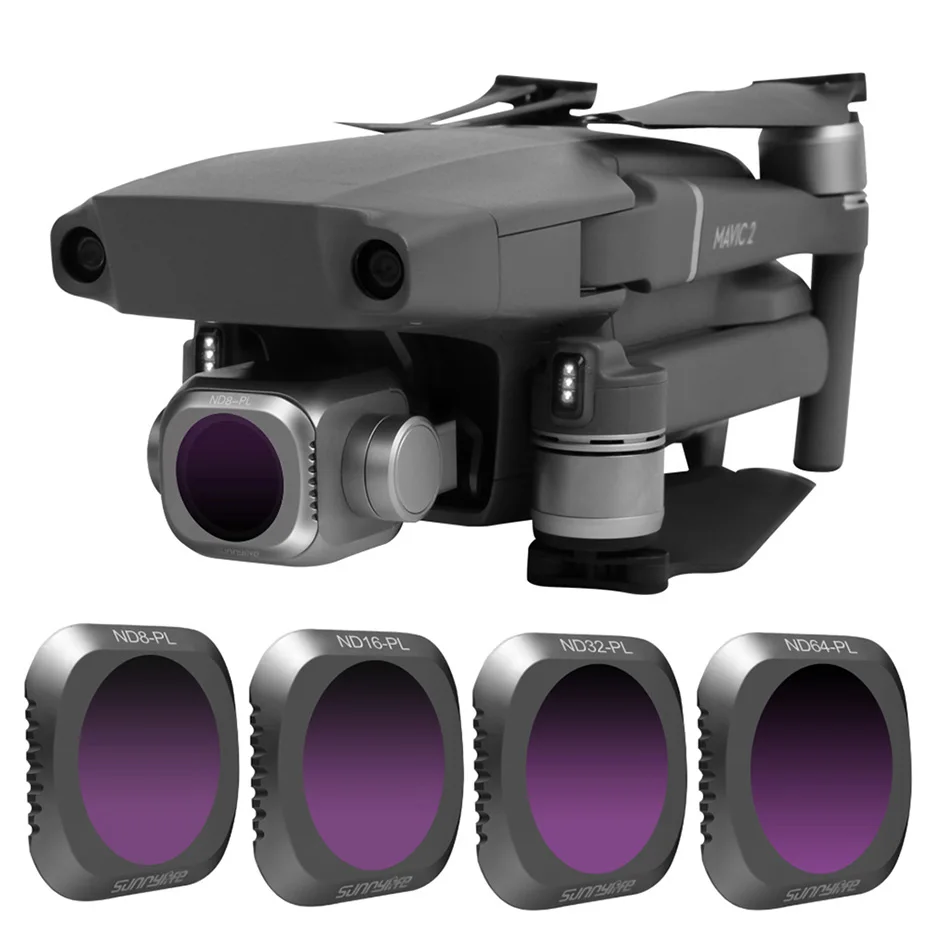 Комплект поляризационных фильтров для камер Mavic 2 UV/ND 4 8 16 32 PL/CPL DJI Mavic2 Pro оптическое