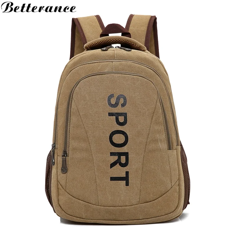 

Betterance Canvas laptop backpack men mochila feminina sac a main travel bag large capacity