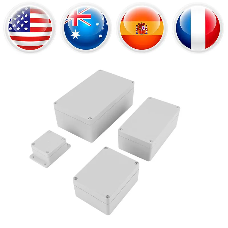 

1Set Waterproof Terminal Box IP65 4 Sizes ABS Enclosure Instrument Case Outdoor Junction Box Electrical Project Connection Box