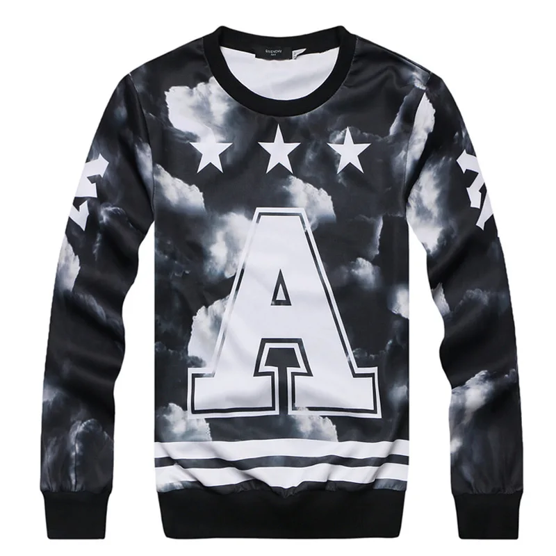 Hiphop Hoodies Men Print Hip Hop Fashion Original 3d Sweatshirt Men New