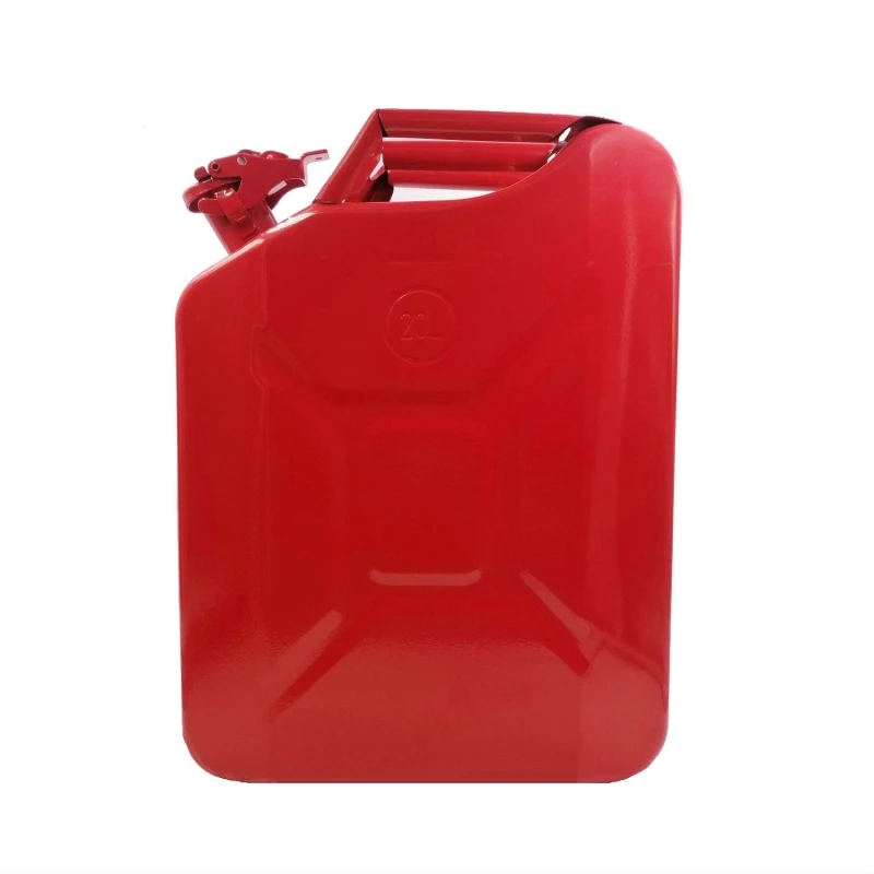 

5 Gallon 20L Jerry Can 0.8mm Gasoline Gas Can Steel Fuel Tank for Fuel Oil Petrol Diesel Storage Emergency Backup Red - US Stock