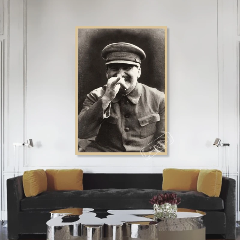 

USSR Soviet Leader Joseph Stalin Make Fun Classic Canvas Paintings Vintage Wall Posters Stickers Home Decor Gift