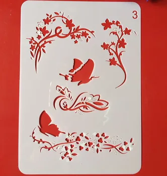 

Hot 20x14cm Buttefly Leaves DIY Layering Stencils Wall Painting Scrapbook Coloring Embossing Album Decorative Card Template