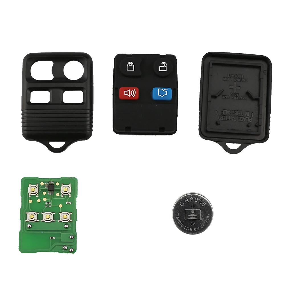 Chiave/Telecomando Per Ford Focus Completa Escape Explorer Mustang Thunderbird Lincoln Transit Town - 315/433mhz 3/4 Pulsante Ford -