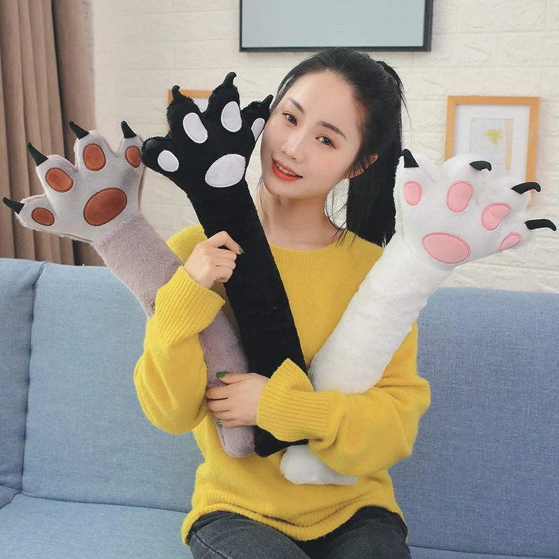 

45cm cute imitation cat claw pillow plush toy pillow for children's Christmas and birthday gifts home decoration