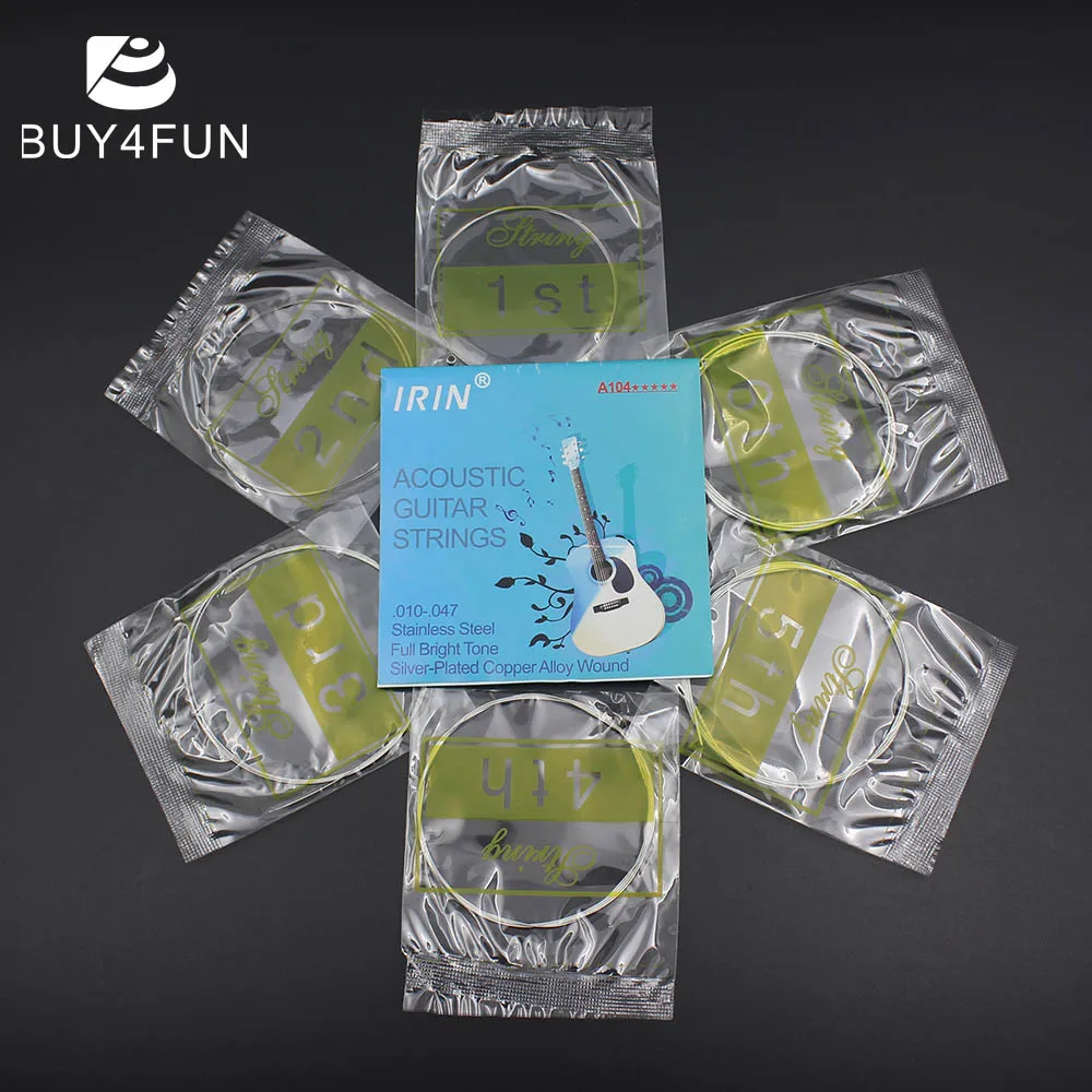 High Quality Stainless Steel Guitar Strings Silver Plated Copper Alloy