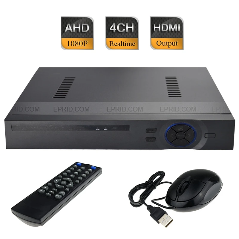 CCTV H.264 4CH AHD-h HD 1080 P полный в реальном времени Hybrid DVR безопасности NVR HDMI Порты и разъёмы