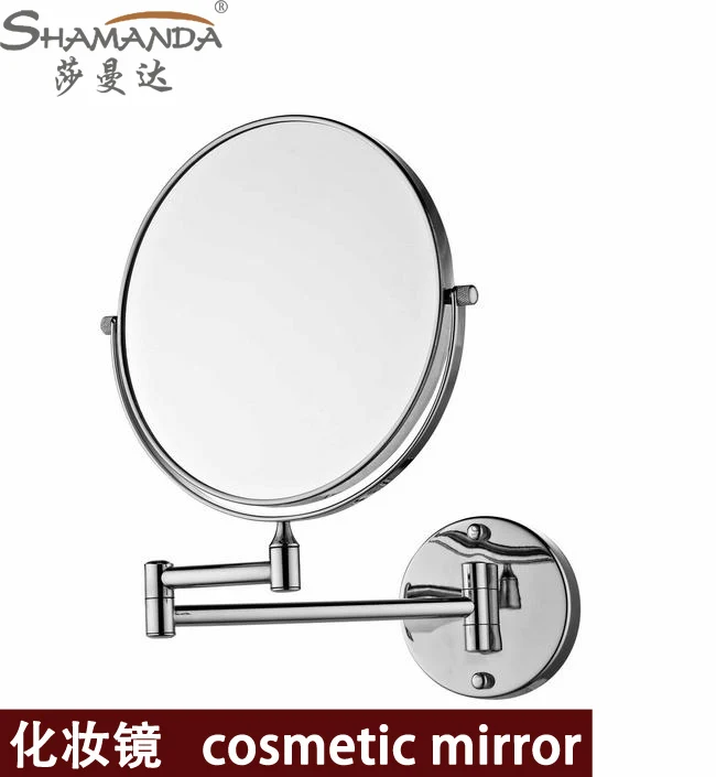 Free shipping High quality Solid brass chrome bathroom cosmetic mirror