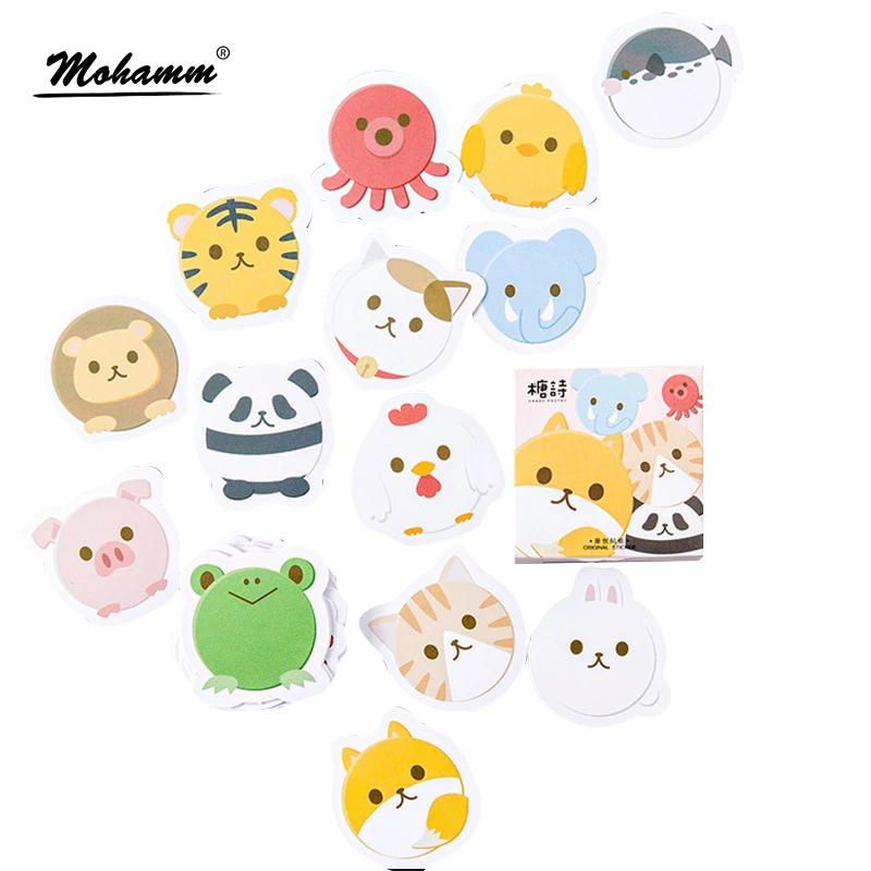 

45Pcs/set Creative Cute Fat Animals Mini Paper Sticker Decoration Diy Ablum Diary Scrapbooking Label Sticker Kawaii Stationery