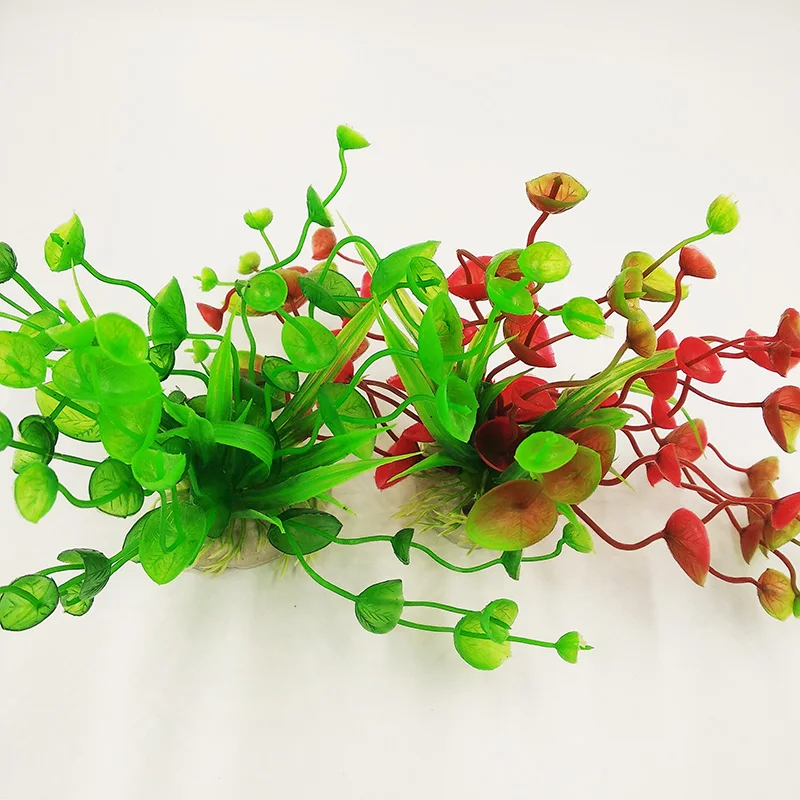 Растения для украшения аквариума пластиковая искусственная трава орнамент аксессуары для аквариума 1 шт случайный цвет