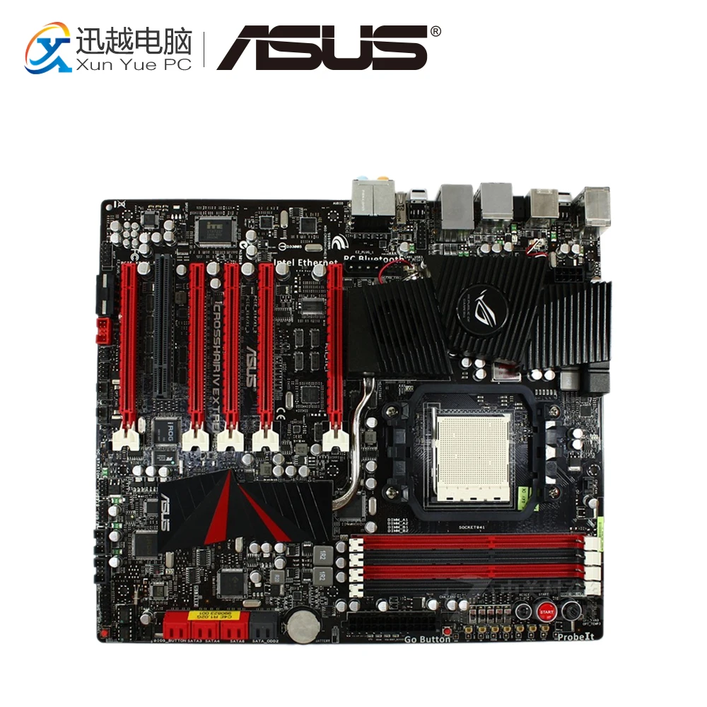 

Asus Crosshair IV Extreme Desktop Motherboard 890FX Socket AM3 DDR3 SATA3 USB3.0 ATX