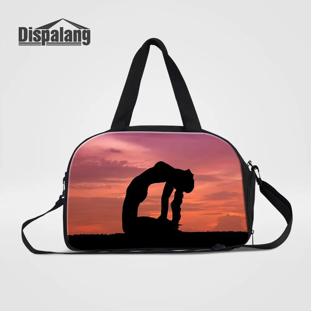 3D дорожная сумка для йоги для женщин, высокое качество, холщовая ручная кладь для девочек-подростков, Портативная сумка для вещей, женская сумка для выходных - Цвет: Duffle15