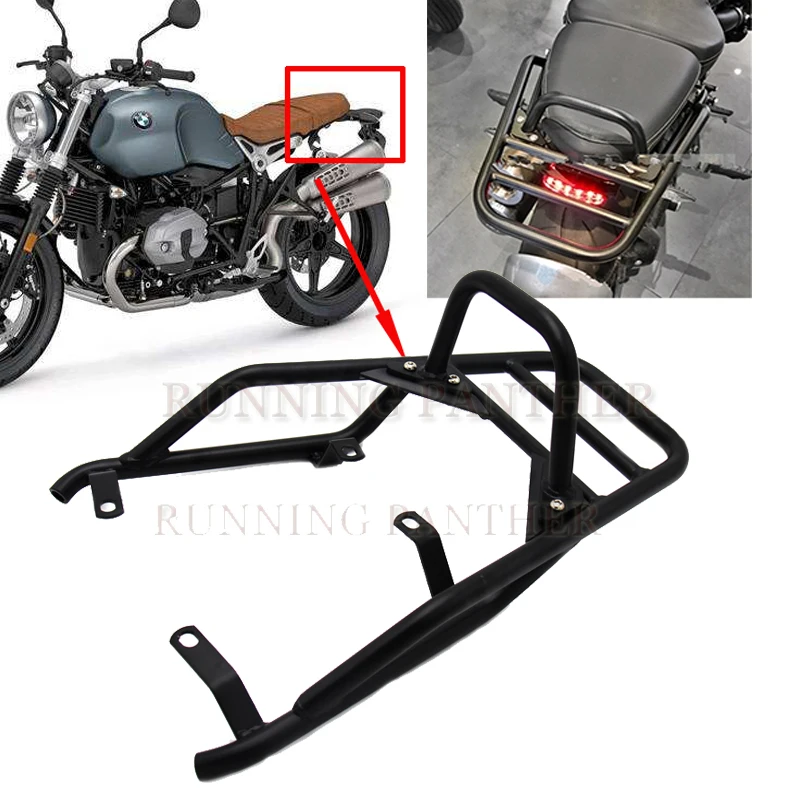 Mad Hornets Black Rear Top Case Carrier Luggage Rack Fit for B-M-W RnineT R NINE T 14-2020 