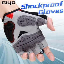 GIYO летние перчатки для велоспорта, гелевые противоударные спортивные перчатки с полупальцами, перчатки для горного велосипеда, велосипедные перчатки для мужчин/wo для мужчин