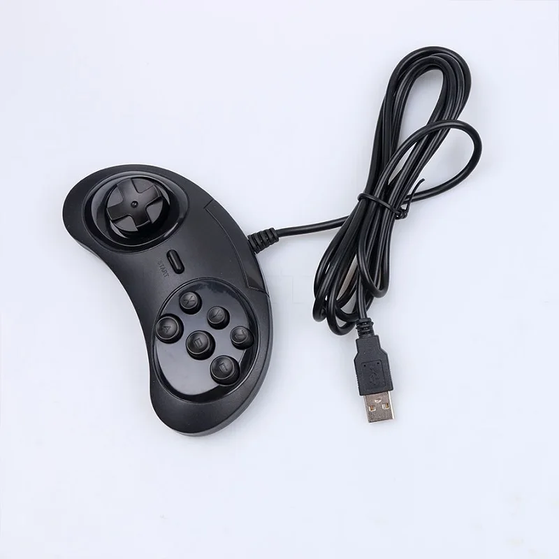 Лидер продаж геймпад SEGA Genesis USB игровой контроллер с 6 кнопками держатель