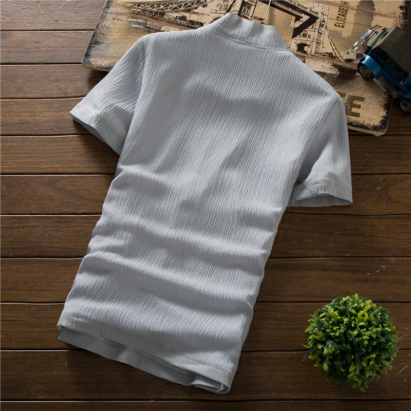  Summer Men Short Sleeve tshirt and Drawstring Lace Pants Pure Color Embroidered Men Two-Piece Set