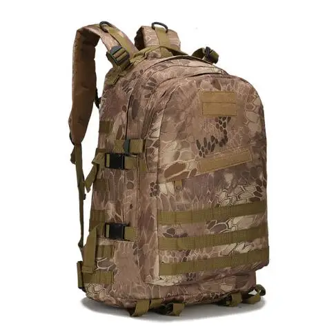 45L большой емкости, тактический рюкзак, армейский Военный Штурмовой Рюкзак, походный рюкзак для походов, охоты, кемпинга, камуфляжная сумка - Цвет: 4
