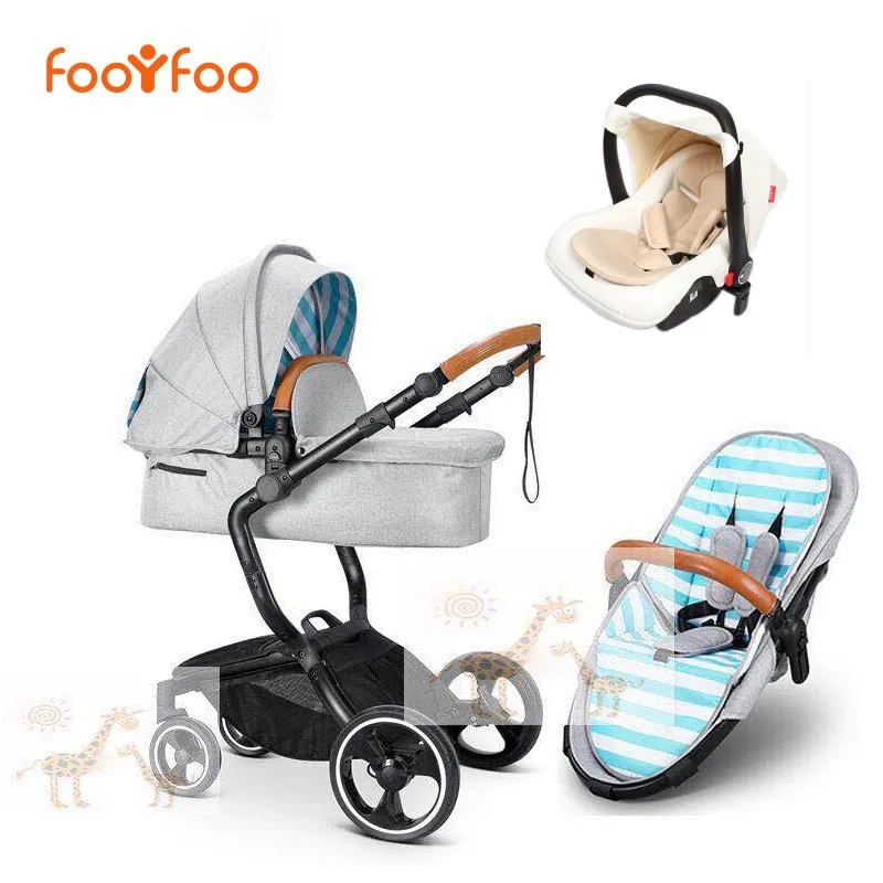 foofoo Luxury high landscape shock strollers can sit reclining stroller