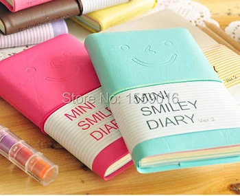 

Journal Cute A7 Diary for Kids Gifts Planner Notepad smile face elastic string closer