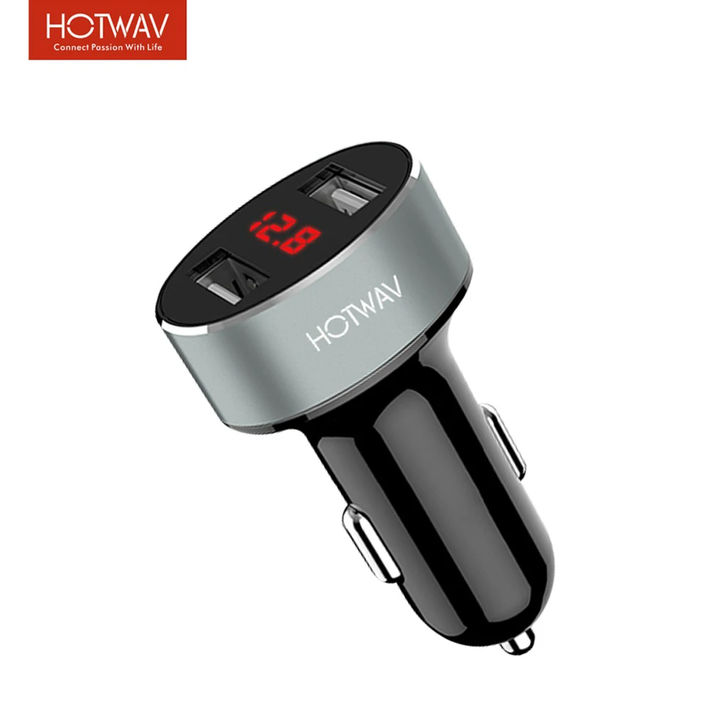 

2.1A 5V Dual USB Car Charger Charging For Mobile Phone 2 Port With LED Display Universal Charger For Samsung Tablet In Car