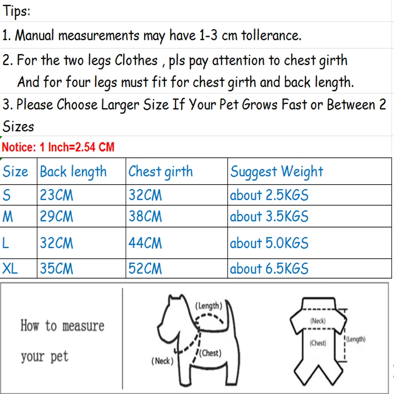 long long pet size spec