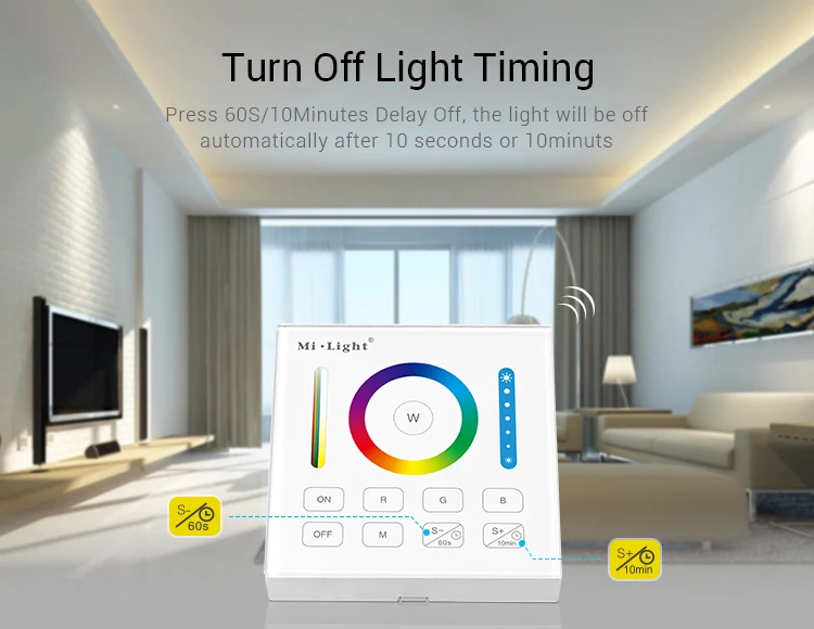 Milight B0 B1 B2 B3 B4 B8 4-Zone 8 Zone 2,4 GHz беспроводная wifi Сенсорная панель диммер/RGBW/RGB+ CCT светодиодный умный пульт дистанционного управления