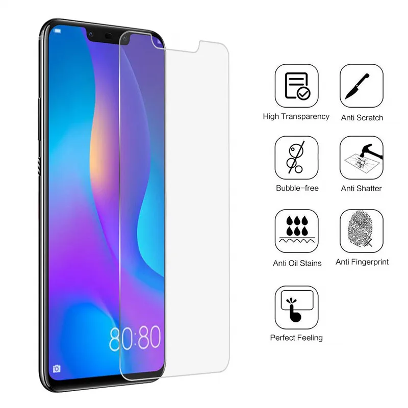 Закаленное Стекло для huawei Y5 Y6 Y7 Y9 Y6 P20 P30 P10 lite рro P8 P9 lite с уровнем твердости 9H твердость Экран протектор ультра-тонкий